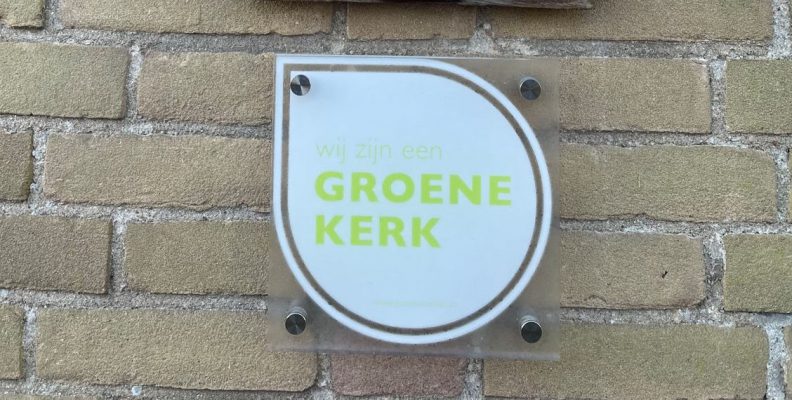 The Green Church sign at Arboretum Church in Wageningen, Holland. Photo contributed by Jan Joost Kessler.